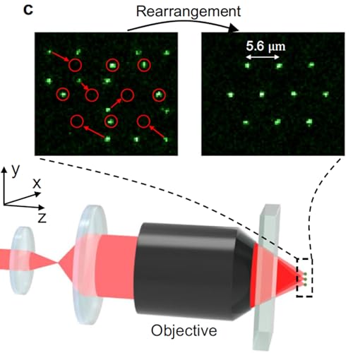 Page de couverture de A fiber array architecture for atom quantum computing