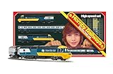 Hornby - Train Set - R1289M BR High Speed Retro Analogue Set OO Gauge Locomotives Model Railway Sets, Starter Electric Train Kits - Diesel Engine Building Kits, Blue