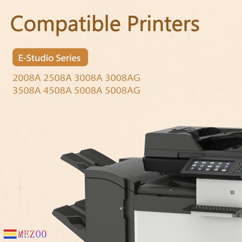 Image of MEZOO T3008U T-3008U Black Toner Cartridge Replacement for Toshiba T-3008U T3008U Toner Cartridge Compatible for E-Studio 2008A 2508A 3008A 3008AG 3508A 4508A 5008A 5008AG Printer (2-Pack, Black)