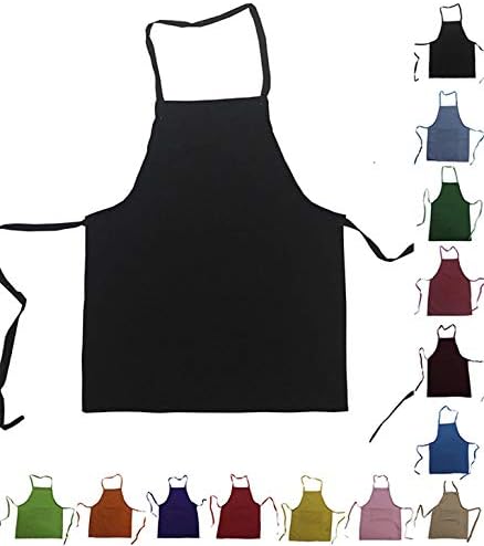CHEFSKIN (Lot of 4) Apron + Chef Hat 4X XXXXL 36 x 39 in. Big & Tall White Light Twill Fully Adjustable Professional Quality