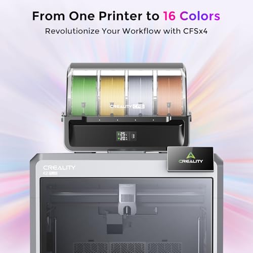 Creality K2 Plus Combo 3D Printer, Multicolor Printing with 16 Colors, 600mm/s High-Speed Printing, Dual AI Cameras for Monitoring, Full-Auto Leveling, Large Build Volume 350×350×350mm - Image 2