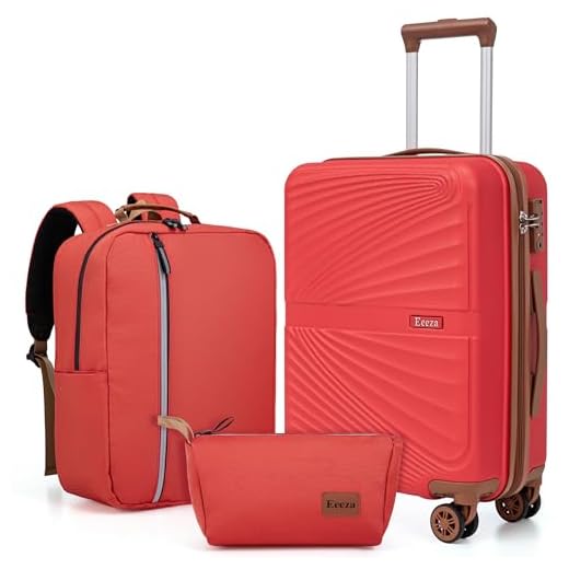 Eeeza 3-Piece Carry On Luggage Set