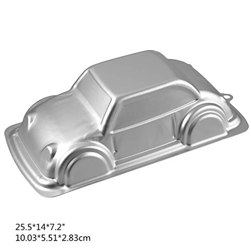 Image of Ulalaza Aluminum Cake Mold 3D Car Shape Baking Pan DIY Birthday Cake Mould Kitchen Supplies