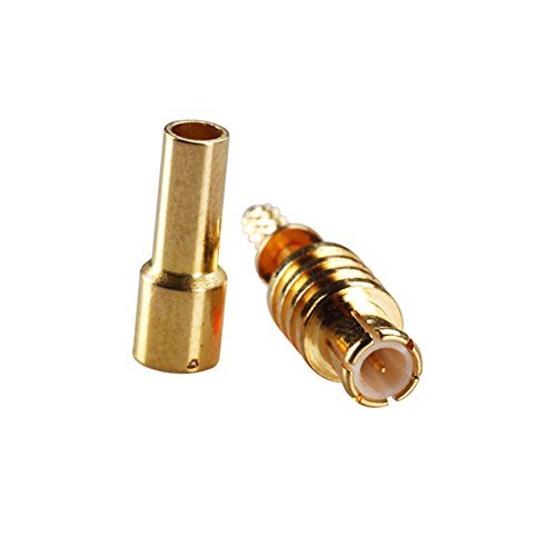 5pcs Rf Wire Coaxial Cable Terminal Copper Alloy Connector MCX Plug Straight Solder for 1.13mm Ships from USA