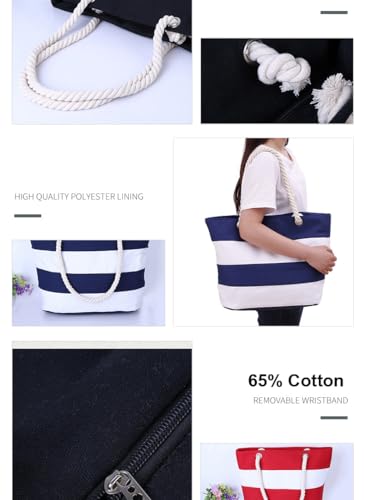 Bolsa Tote de Lona para Mujer con Correa de Cuerda miniatura 5