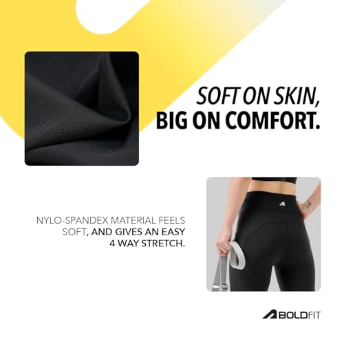 Image of Boldfit Limitless Nyloflex Flare Pants for Woman Leggings for Women Full Length Stretchable Gym Pants for Women Workout Flare Pant for Yoga, Pilates, Gym for Daily Use Flared Palazzo for Woman