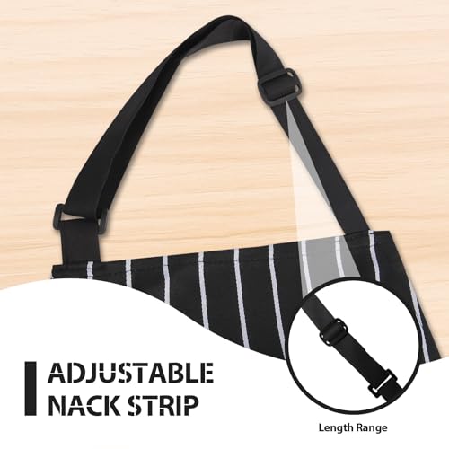 Image of VALOME 2 Pack Kitchen Aprons, Apron for Cooking with 2 Pockets, Unisex Adjustable Neck Strap Chef Aprons for Men Women