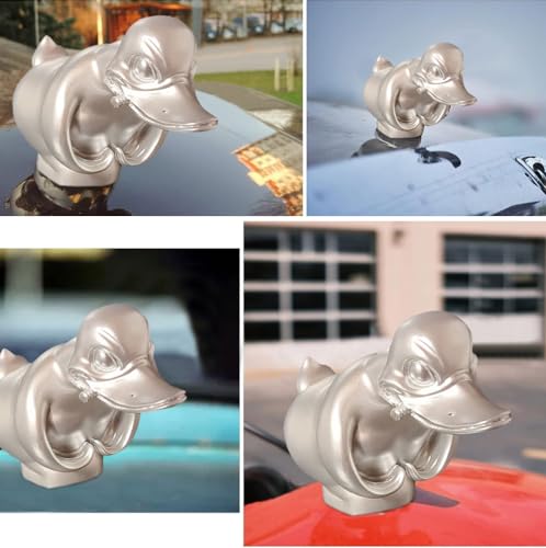 LATRAT Angry Duck Kühlerfigur, Wütende Ente, Auto Motorhaube Ornament, für Autodekorationen und Raumdekoration, mattiertes Modell