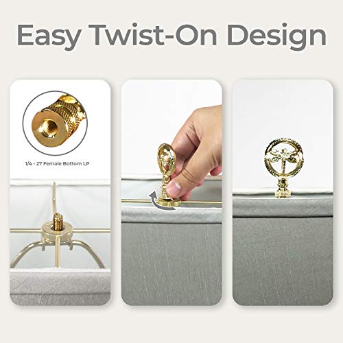 Image of Royal Designs, Inc. Decorative Dragonfly Lamp Finial, F-5093-CH-1, Chrome