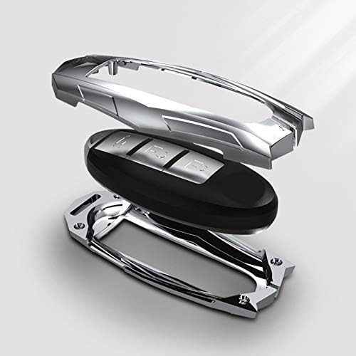 Miniatura 5 de Funda para llavero de automóvil Nissan, compatible con Nissan Rogue Maxima Altima Seda Pathfinder Infiniti Q50 QX56 M35 Q70 Smart Keyless Entre Key
