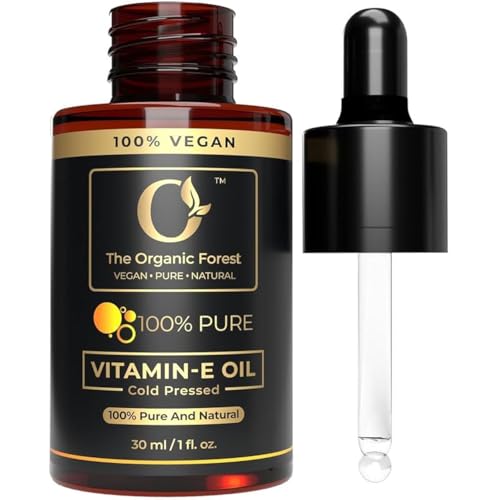 Vitamin E Oil Organic 100% Pure Cold Pressed For Face Skin & Body | Anti Ageing Dark Spot & Hair Growth Support | زيت فيتامين هـ لتفتيح البشرة وعلاج التصبغات والهالات السوداء للشعر والاظافر