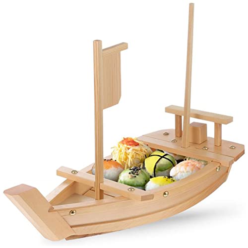Plateau de service en bois japonais pour vos soirées sushis en famille