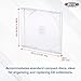 BCW CD Jewel Cases - 10 Pack | Clear CD Cases for Standard Discs | Durable Plastic Storage and Replacement Jewel Case