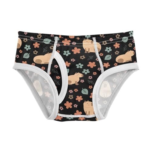 Boys' Underwear Cotton Little Boys Capybara Briefs Soft Toddler Underwear 2T-8Y