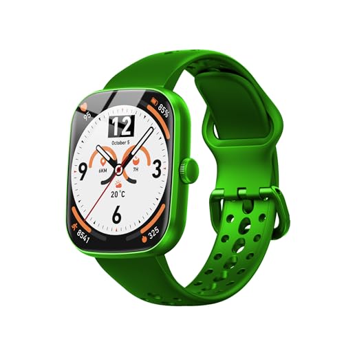 1.96” HD Smart Watch for Android – Stay Connected in...