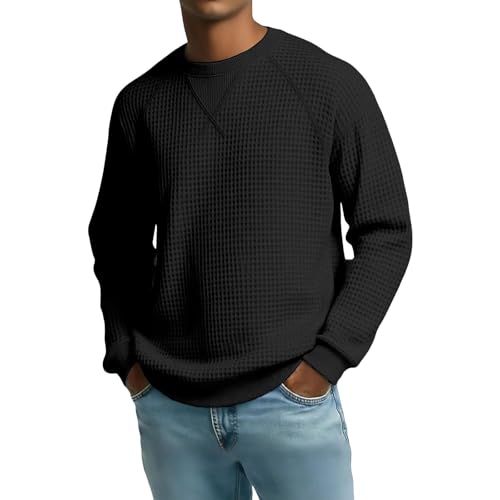 Pull de sport décontracté col rond avec manches raglan ergonomiques - 2