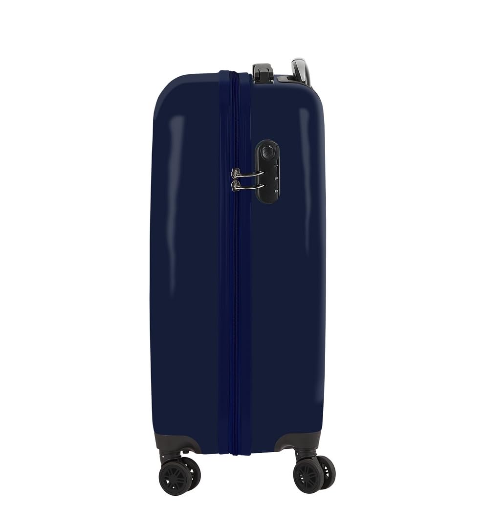 HARPER & NEYER - Trolley da cabina 20 pollici, valigia con ruote, lucchetto di sicurezza, valigia leggera, 34,5 x 20 x 55 cm, Blu navy, M, Casual