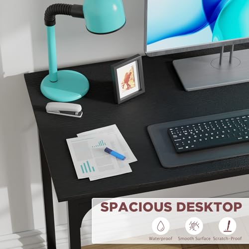 Image of PayLessHere | 39 Inch Computer Desk | Black | Sturdy Office Desk