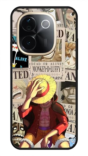 Image of NDCOM for Premium vivo T3 Pro 5G Back Cover iQOO Z9s Pro Back Cover | Stylish iQOO Z9s Pro 5G Cases | Anime One Piece Wanted Luffy Printed Metal Case
