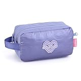 Estojo Escolar Duplo Color Up Menina Feminino Grande (Lilas)