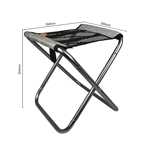Tabourets pliants portables de camping Tentock mini chaise noire de randonnée - 4