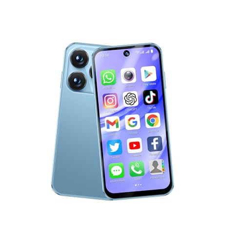 Image of Longben Mini Unlocked Smartphone, 4G Android System 12, 3.88 Inch Full Screen, Dual Sim Card, 2MPx+5mMP HD Camera, 1950mah Long Lasting Battery Life, Gps/Wifi/Face Recognition/Otg(3GB+32GB Blue)