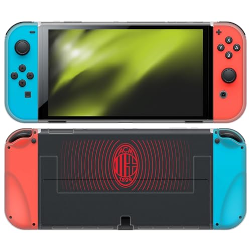 Étui en Gel Souple AC Milan pour Nintendo Switch OLED - Protection Head Case Designs