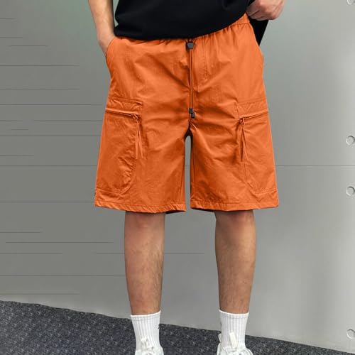 Image of Men's Hiking Cargo Shorts Quick Dry Casual Stretch Golf Work Shorts Outdoor Summer Summer Knee Length Pants
