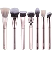 Makeup Brushes Set Premium Synthetic Foundation Powder Concealer Stippling Contour Blush Brushes ...