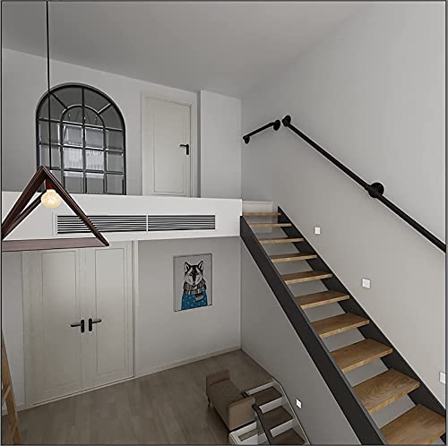 Rampe d'escalier pour marches extérieures en fer forgé avec fixation - 4