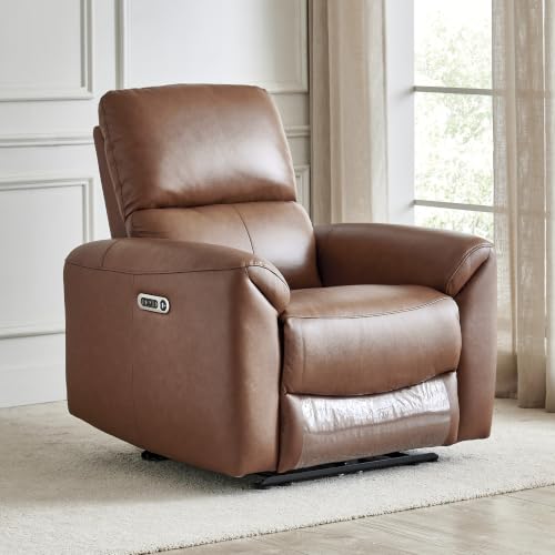 Image of Home Centre Oakley|Electric Recliner|Half Leather|1 Seater Recliner|Brown1 Year Warranty