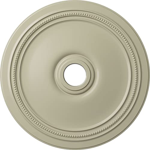 Image of Ekena Millwork CM24DICYF Diane Ceiling Medallion, 24 inchOD x 3 5 /8 inchID x 1 1 /4 inchP (Fits Canopies up to 6 1 /4 inch), Hand-Painted Clear Yellow