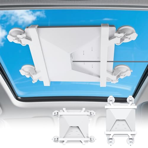 Starlink Mini Suction Cup Mount White Starlink Mini Mount Secure Car Mount for Dashboard & Sunroof & Windshield,Powerful Suction Stable Satellite Signal During Driving are Suitable for RVS,Boat,Truck