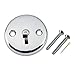 Artiwell Trip Lever Tub Trim Kit Set with Trip Lever Overflow Face Plate, Trip Lever Bathtub Drain with Strainer, Overflow and Matching Screws (CHROME PLATED)