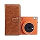 Rieibi Mini-Fotoalbum mit 80 Taschen, PU-Leder, Fotoalbum für Fujifilm Instax Square SQ1/SQ20/SQ10/SQ6/SP-3 Sofortbildkamera, niedliches buntes Fotoalbum für Polaroid