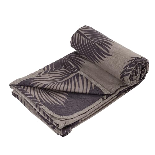 Image of Amazon Brand - Umi Blanket for Double Bed, 120 GSM Microfiber 2 Layered Quilted Dohar, Soft Lightweight Reversible Printed AC Blanket Double Bed for All Season (Coffee, 220 x 240 cm)