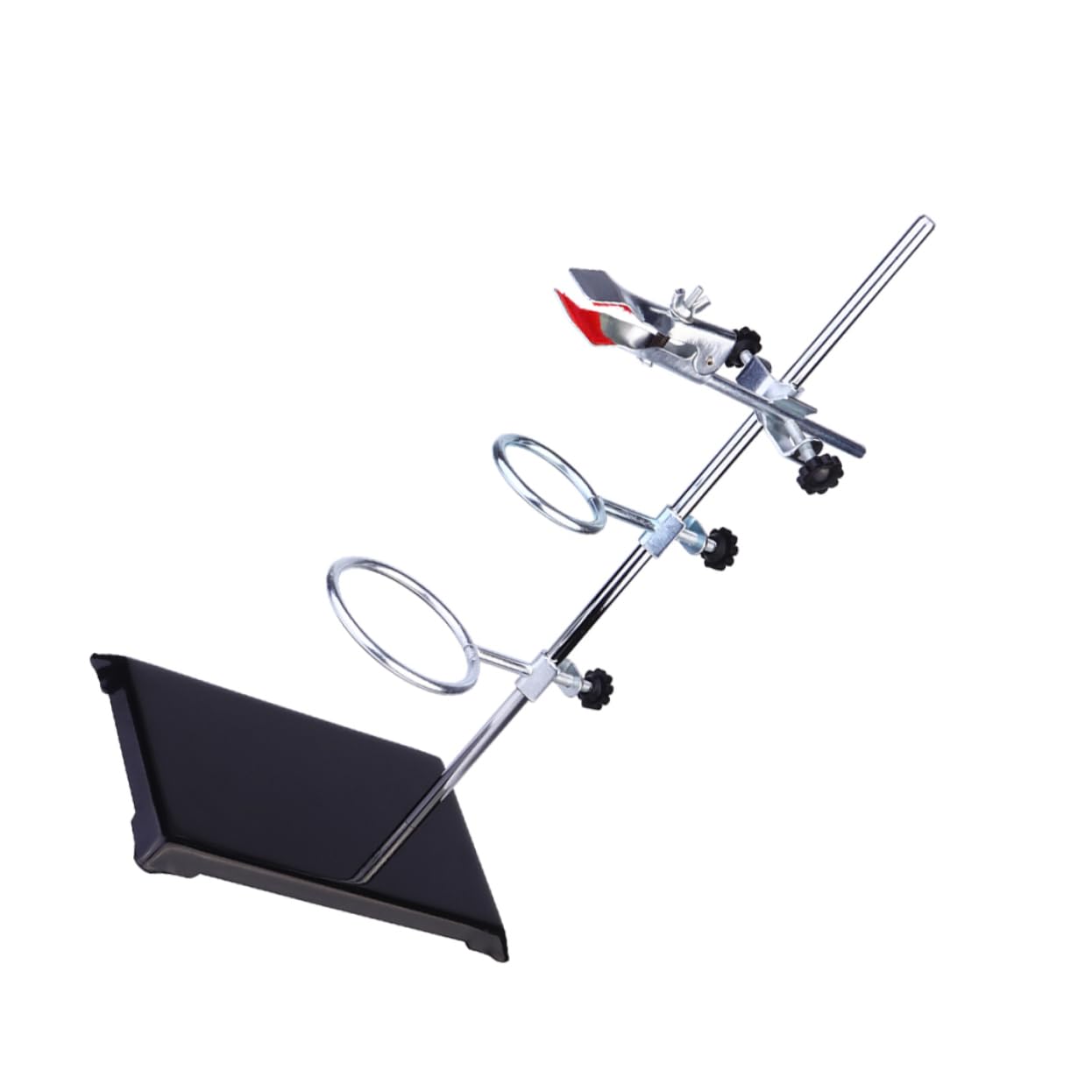 Alipis 40cm Lab Iron Clamp Stand Ring Stand Laboratory Metalware Stainless Steel Heavy Duty