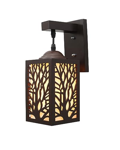 Image of Homesake Metal Walllamps (Floral Coffee Brown)