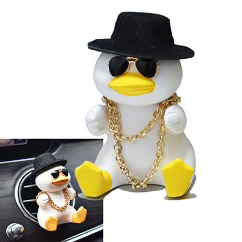 Image of Cute Duck Car Vent Clips,Air Outlet Fresheners Perfume Clip,Funny Aroma Diffuser Auto Interior Accessories for Women Girls (Rich Duck)