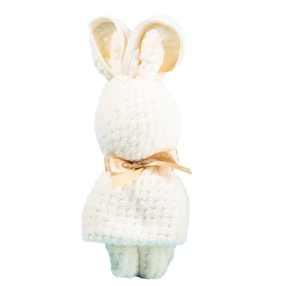 Fopytu Baby Towel, Cute Rabbit Design Ultra Soft and Super Absorbent Baby Bath Towel for Toddlers Boys & Girls