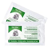 One Step 2 x Panleukopenie-Schnelltest I Test Katzenseuche I FPV - Infektion Test I Test Katzenstaupe I Parvovirus Test I Nachweis felines Antigen (FPV Ag)