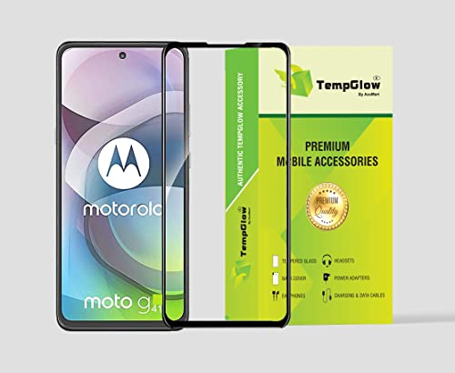 Image of Screen Protector for Motorola Moto G41 (Black) Tempered Glass Edge-to-Edge 6D Screen Guard With Installation Kit