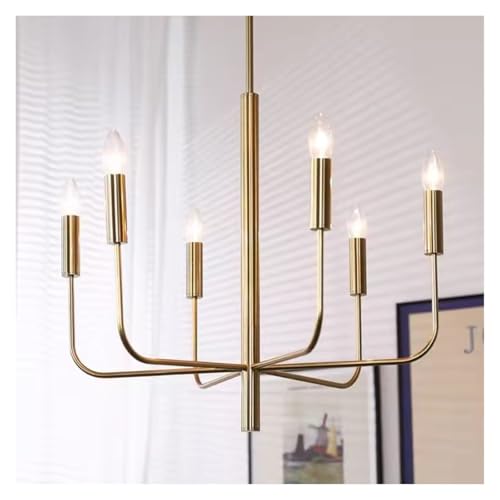 Éclairage de pièce design en fer avec ce lustre de salon suspendu