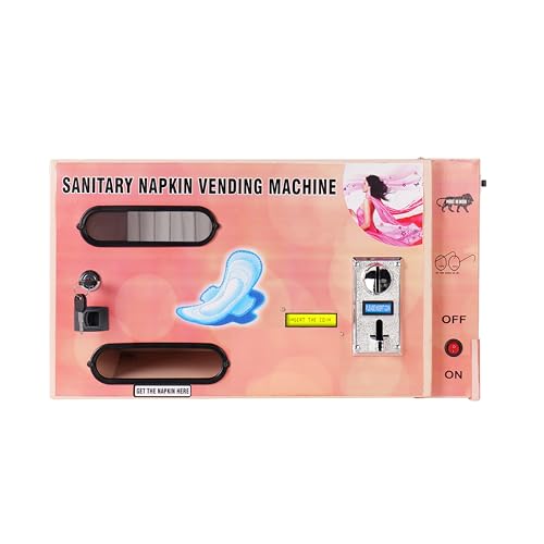Image of By VP Industries (Fully Automatic with 5 rs Coin | Capacity- 30 Pads) Sanitary Vending Machine | Dispenses a Napkin Upon Inserting a ₹5 Coin into The Multi-Coin Acceptor.