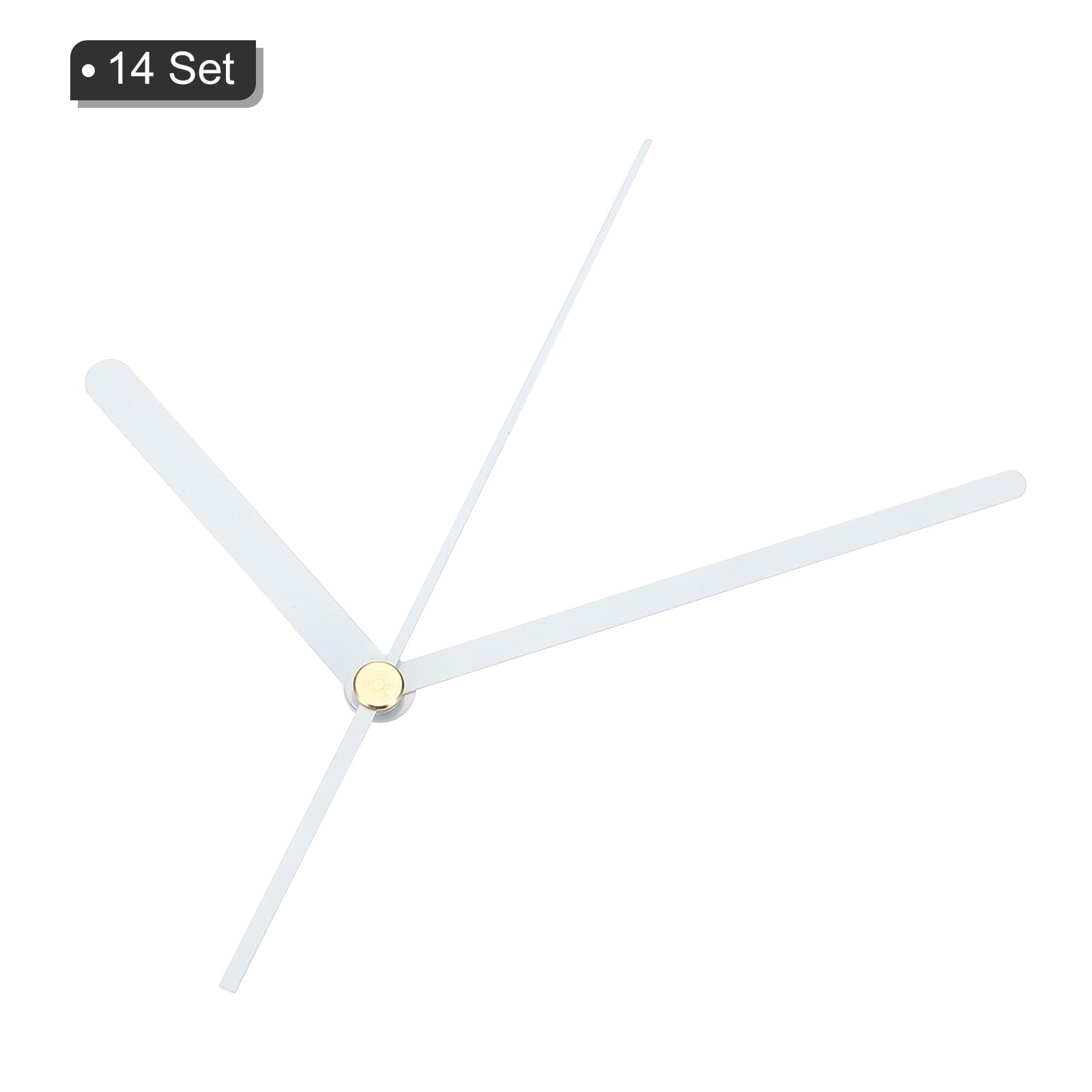 PATIKIL Kit Ricambio Lancette Dell'Orologio, 12 Set Lancette Ricambio Meccanismo Dell'Orologio in Alluminio, Parti Ricambio Orologio da Parete, Riparazione Fai da Te, Nero, A06