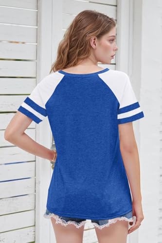 T Shirts for Women Summer Tee Shirt Tunic Tops Casual Short Sleeve Crew Neck Tshirts Loose Fit2