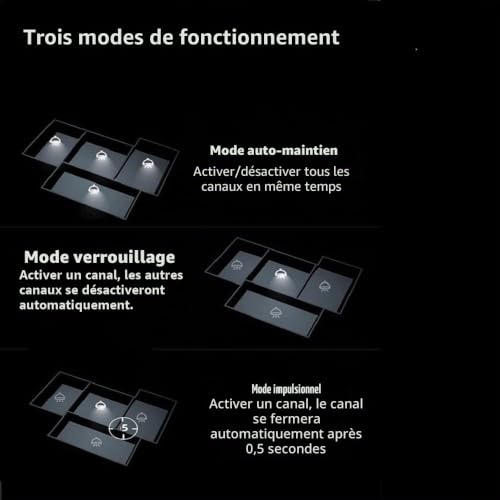 MHCOZY 4 canaux USB 5V AC 85-250V Smart WiFi Module de commutation de relais à contact sec sans fil, télécommande Tuya Smart Life app, fonctionne avec Alexa Google Home – vue 4