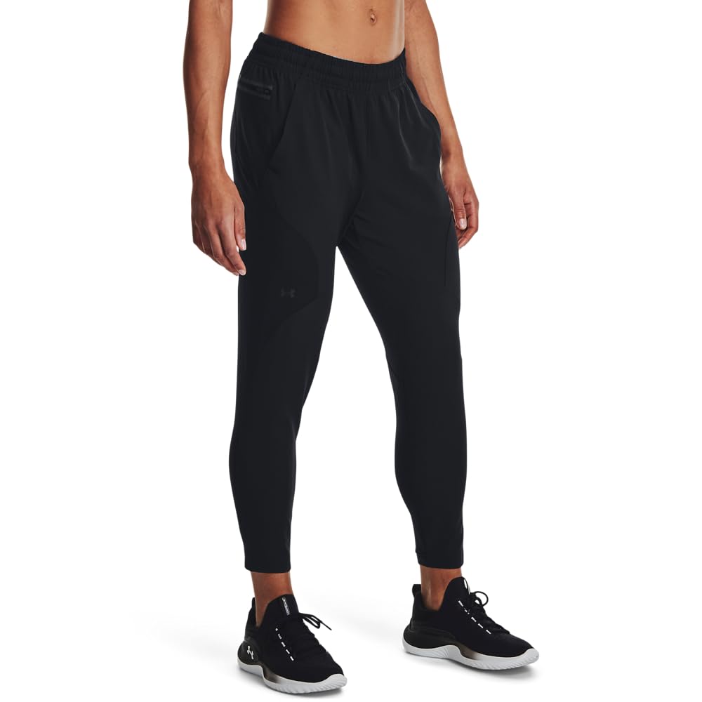 Under Armour Womens Unstoppable Hybrid Pants, (001) Black / / Black, Large