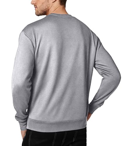 Little Beauty Sweatshirts for Men Crewneck Lightweight Sweatshirt Long Sleeve Shirts Casual Top Multipack L - image 3