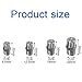 304 Stainless Steel Standard Angle Solid Cone Nozzle 1/2 Inch 1.2-6.7mm Orifice 5 Pcs Industrial Humidification High Pressure Spray 10pcs 1/2 5.6mm (0.22 inches)